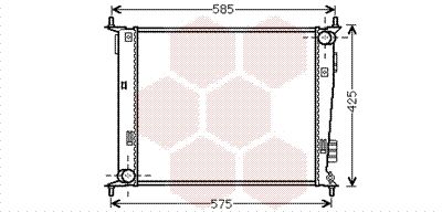 VAN WEZEL radiatorius, variklio aušinimas 83002135